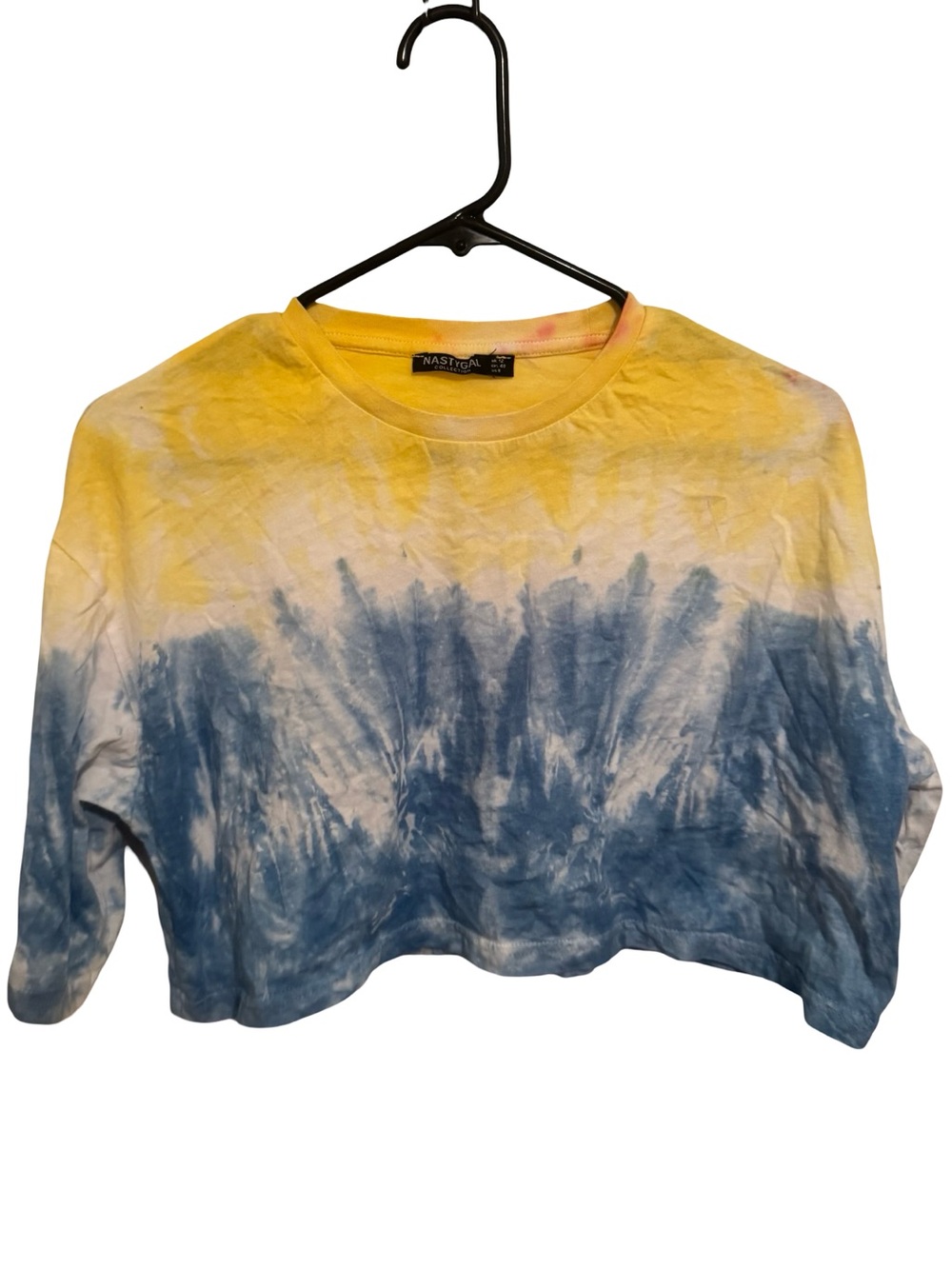 Nasty Gal Tie-Dye Short Sleeve Crop Tee